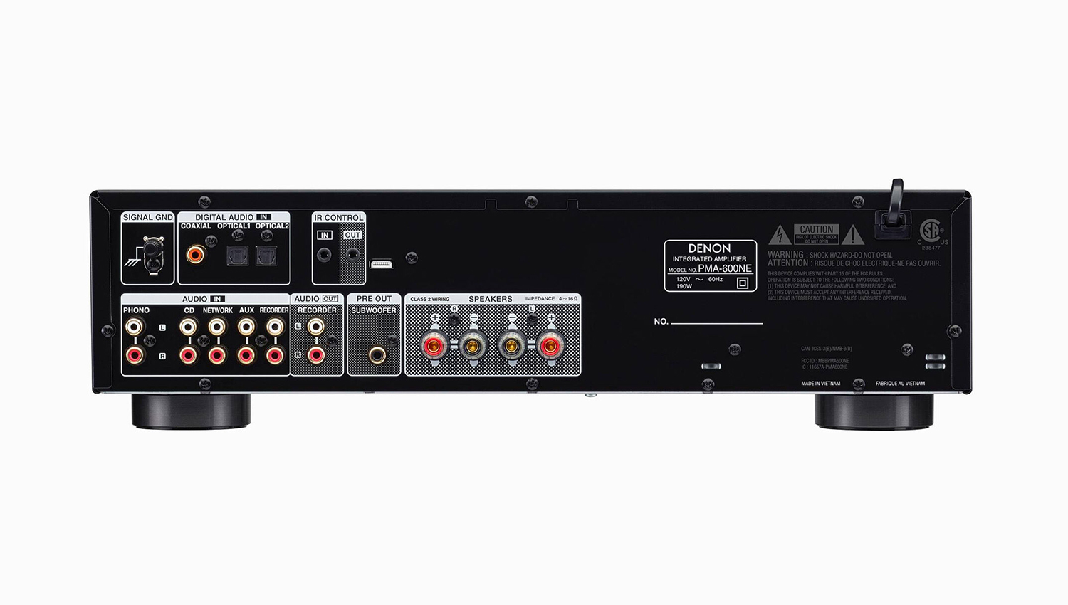 mặt sau Amply Denon PMA-600NE