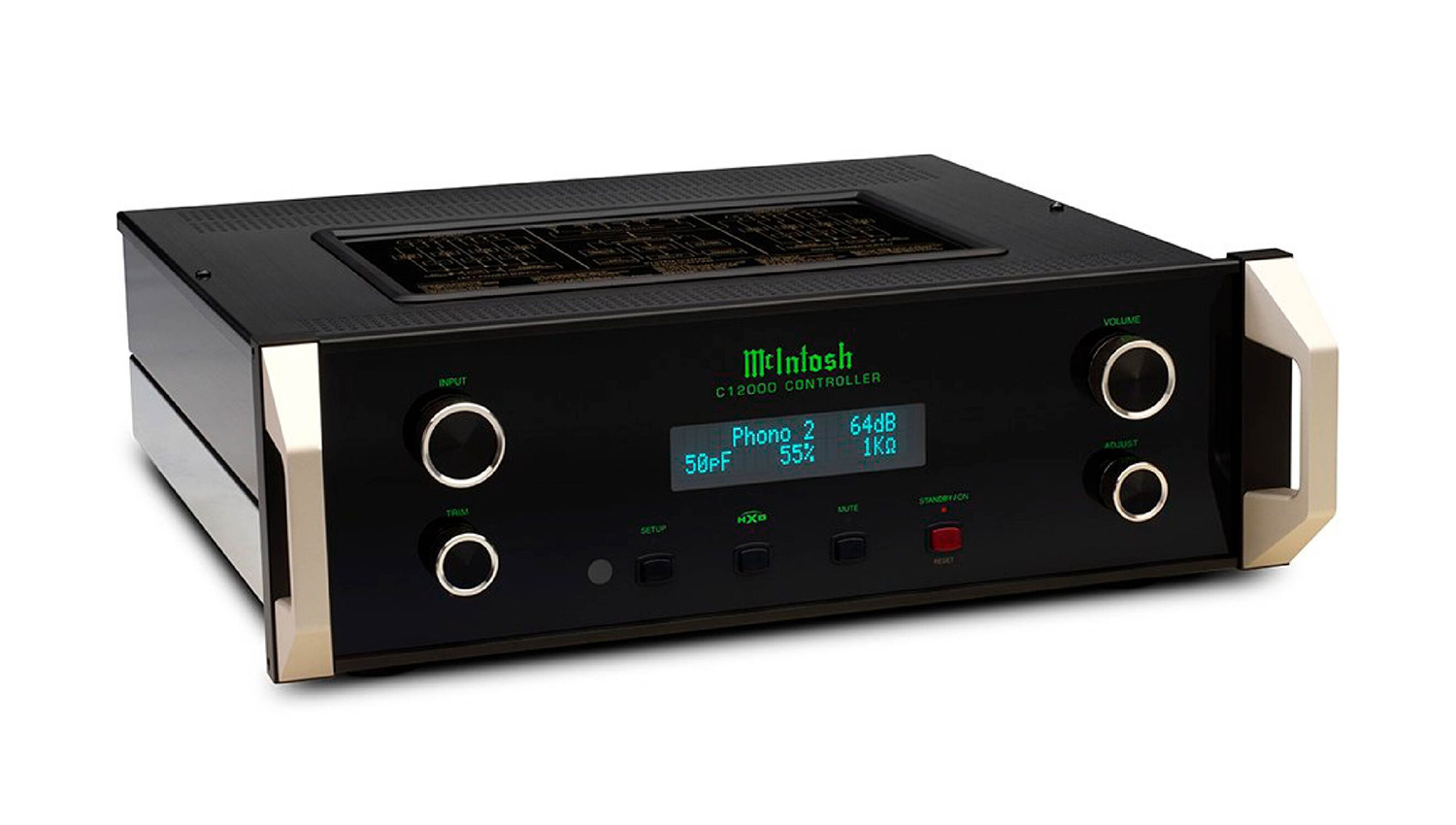 Pre Amply McIntosh C12000 C+ST mặt trước mặt nghiêng phải