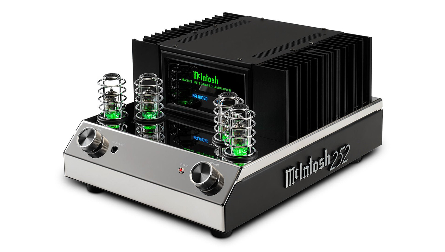 Amply McIntosh MA252 mặt nghiêng trái