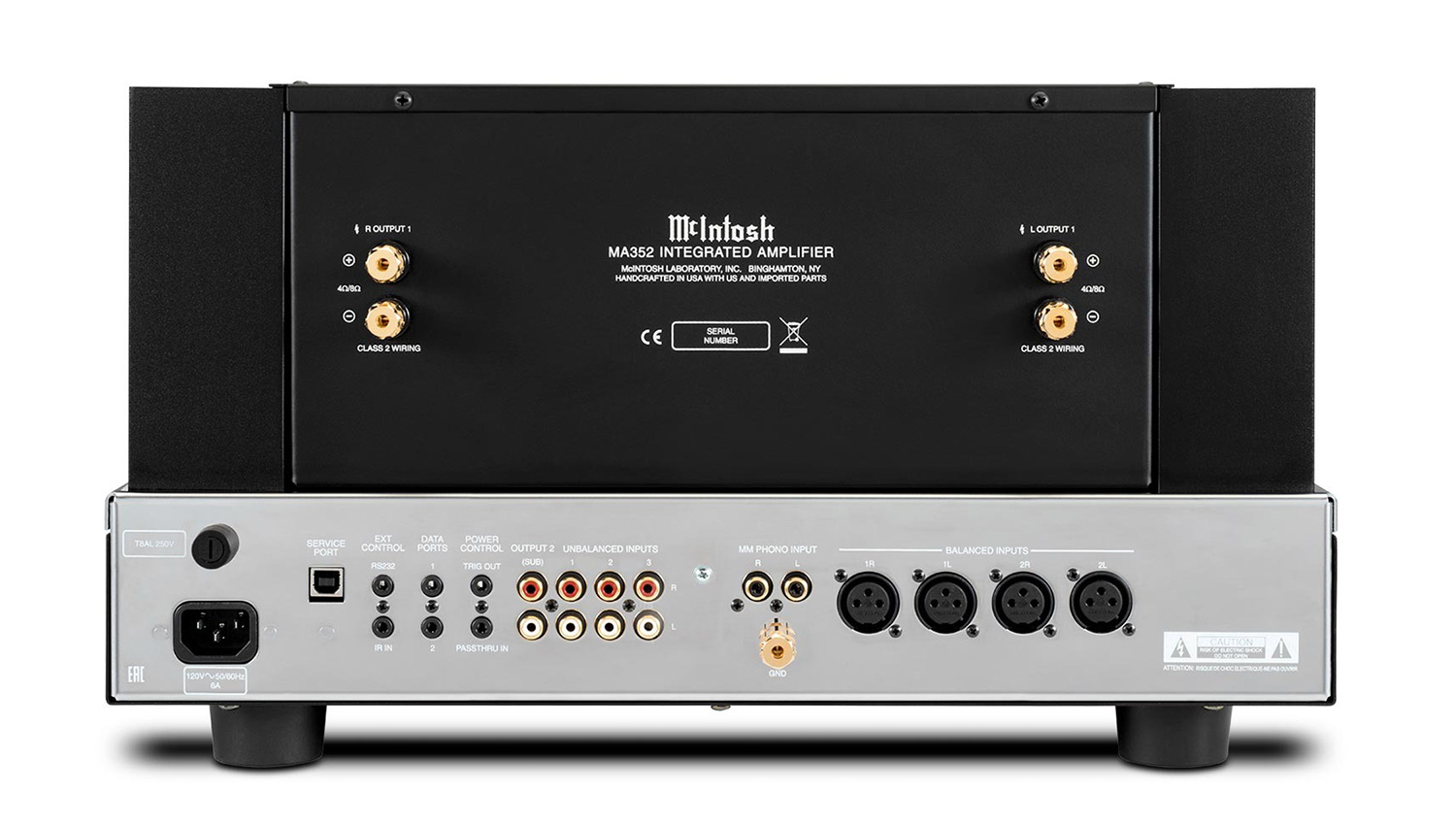 Amply McIntosh MA352 mặt sau