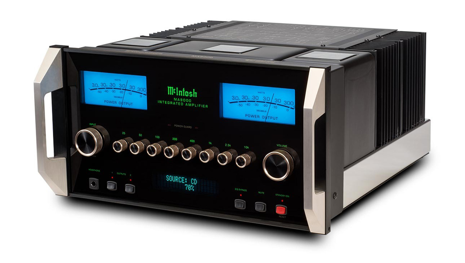Amply McIntosh MA8000 mặt nghiêng trái 1