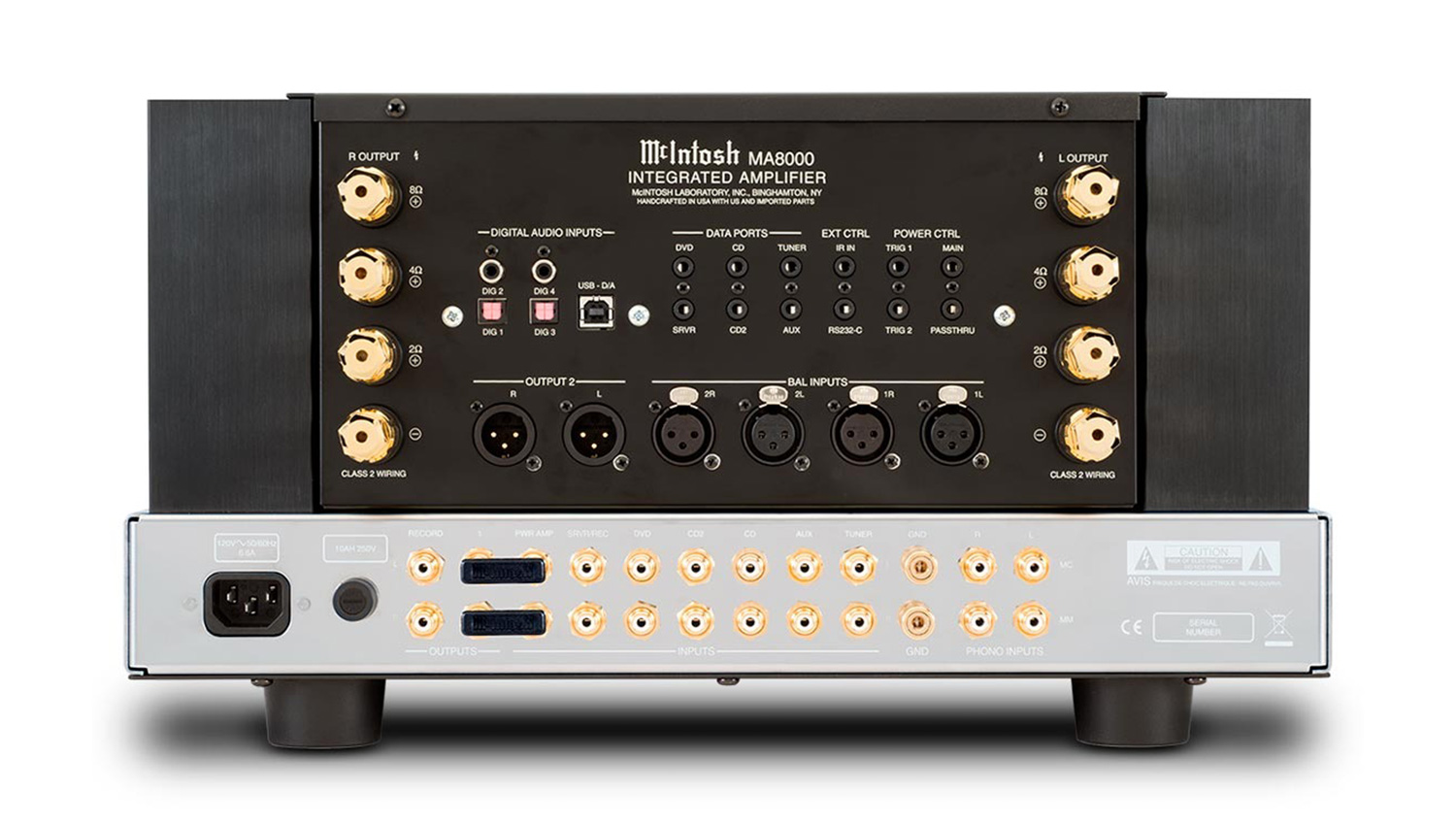 Amply McIntosh MA8000 mặt sau