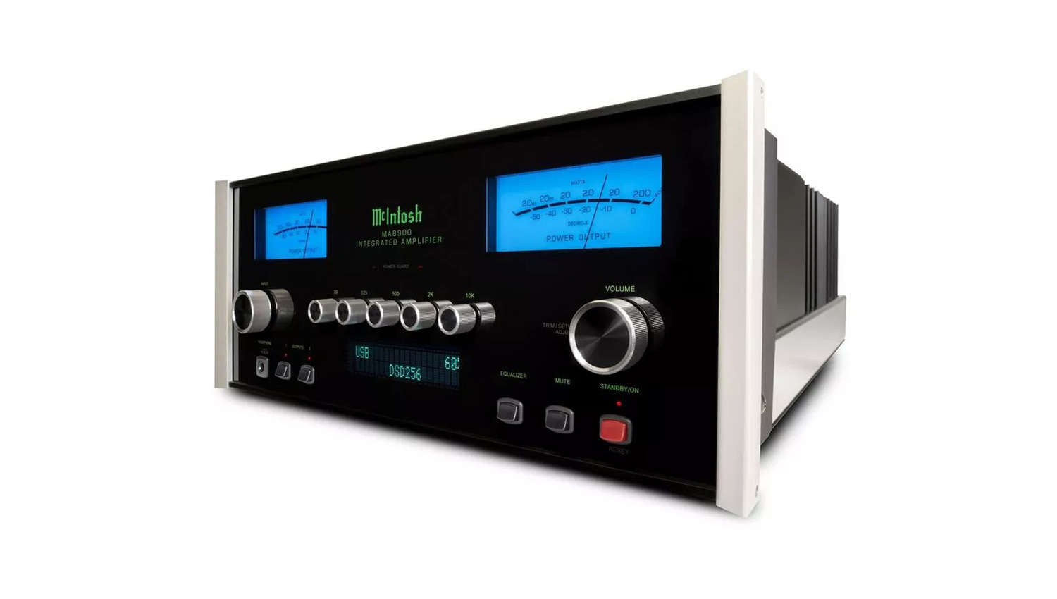 Amply McIntosh MA8900 mặt nghiêng trái