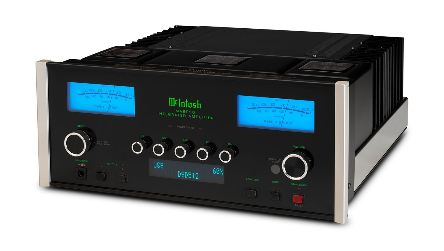 Amply McIntosh MA8950 mặt nghiêng