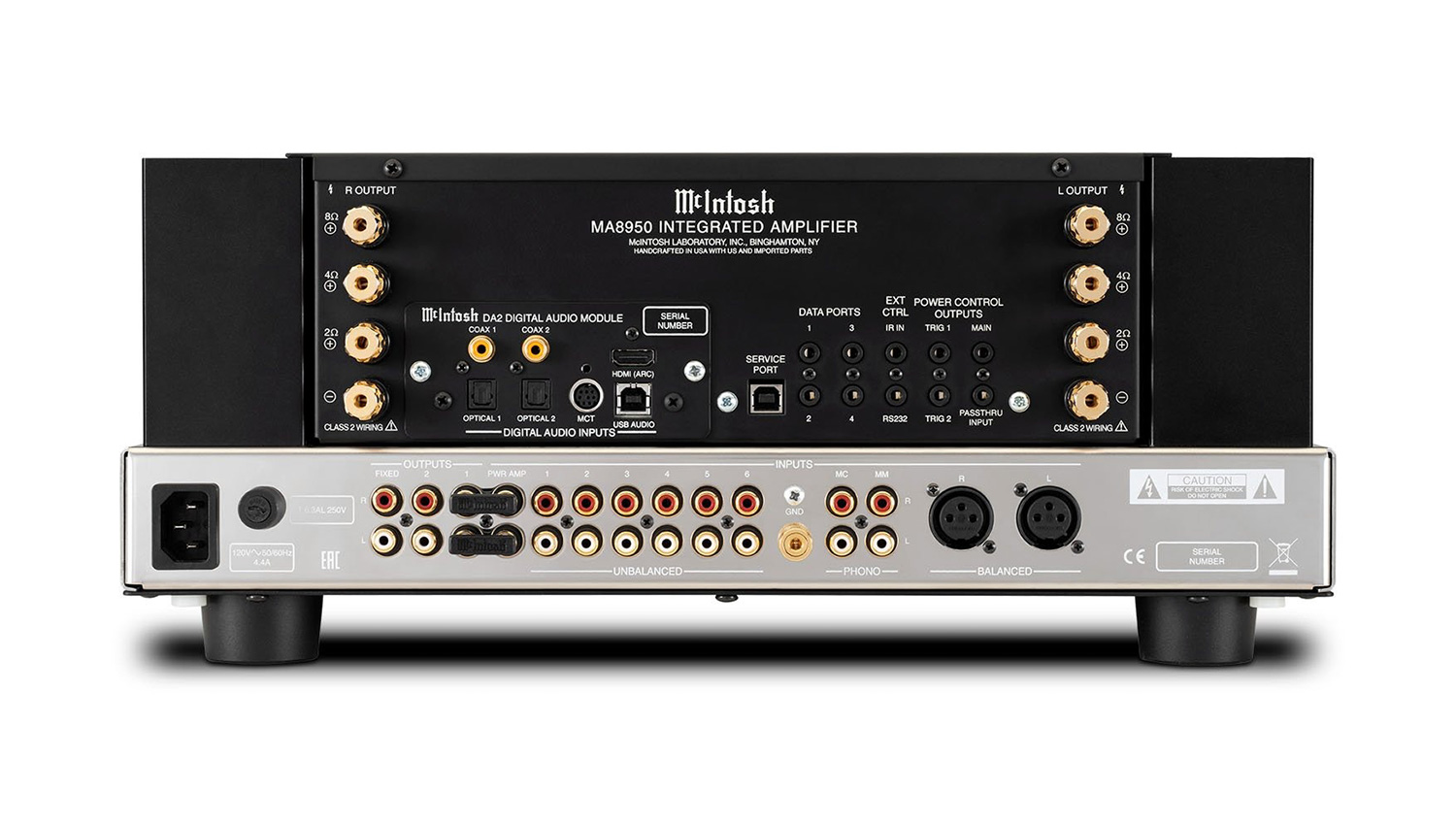 Amply McIntosh MA8950 mặt sau