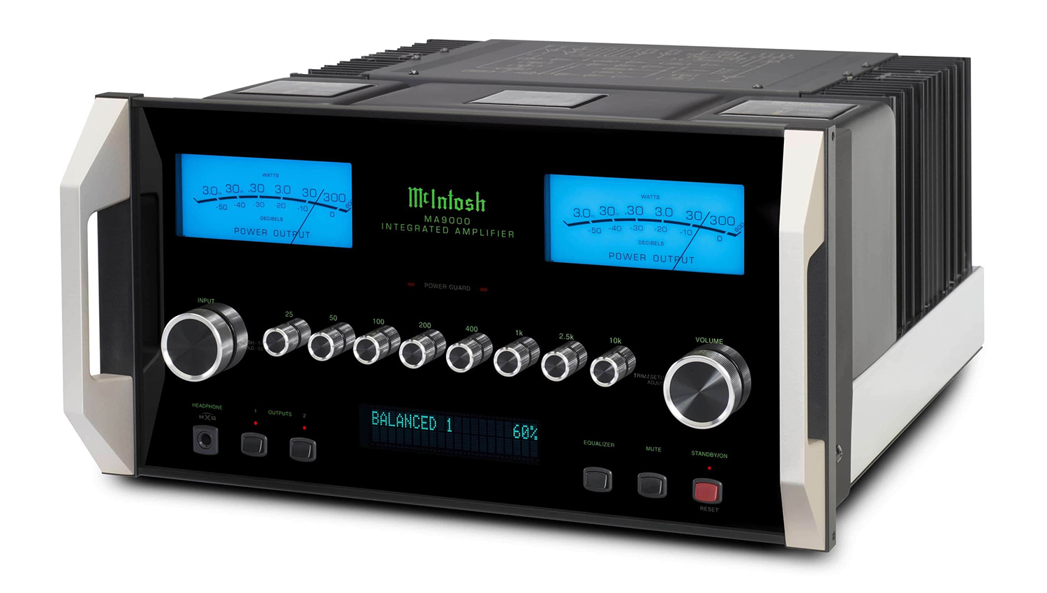 Amply McIntosh MA9000 mặt nghiêng trái