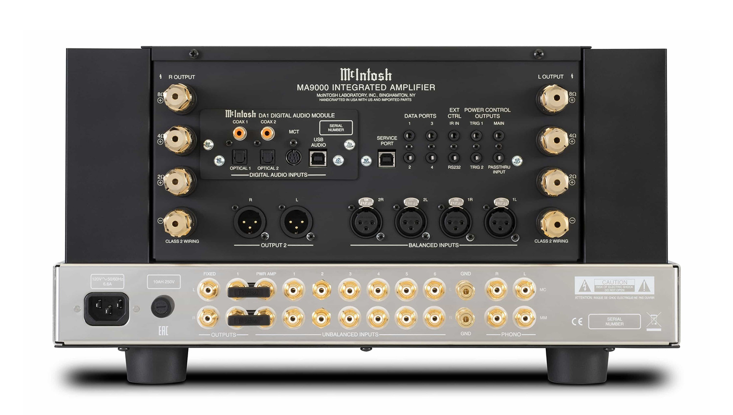 Amply McIntosh MA9000 mặt sau