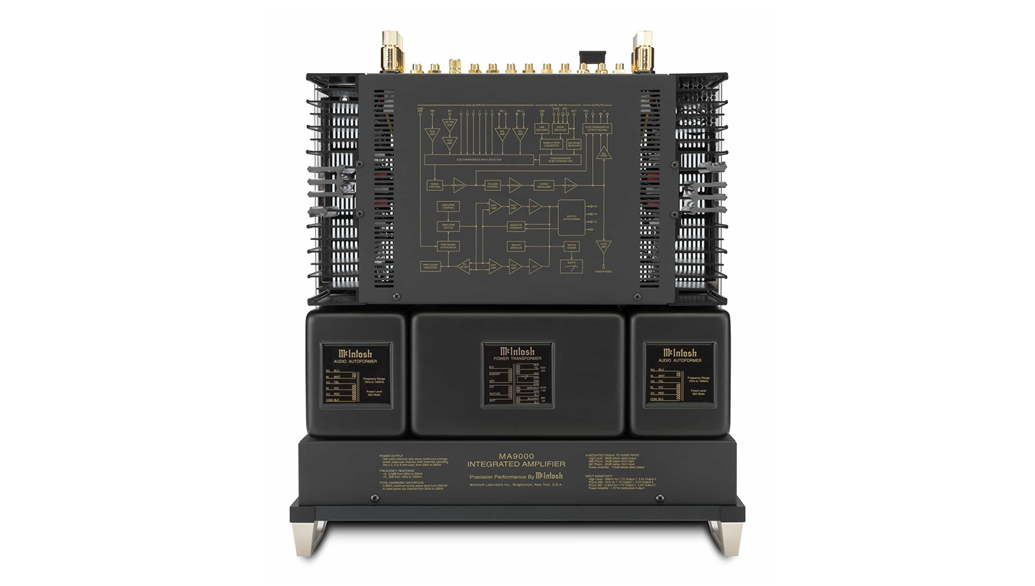 Amply McIntosh MA9000 mặt trên