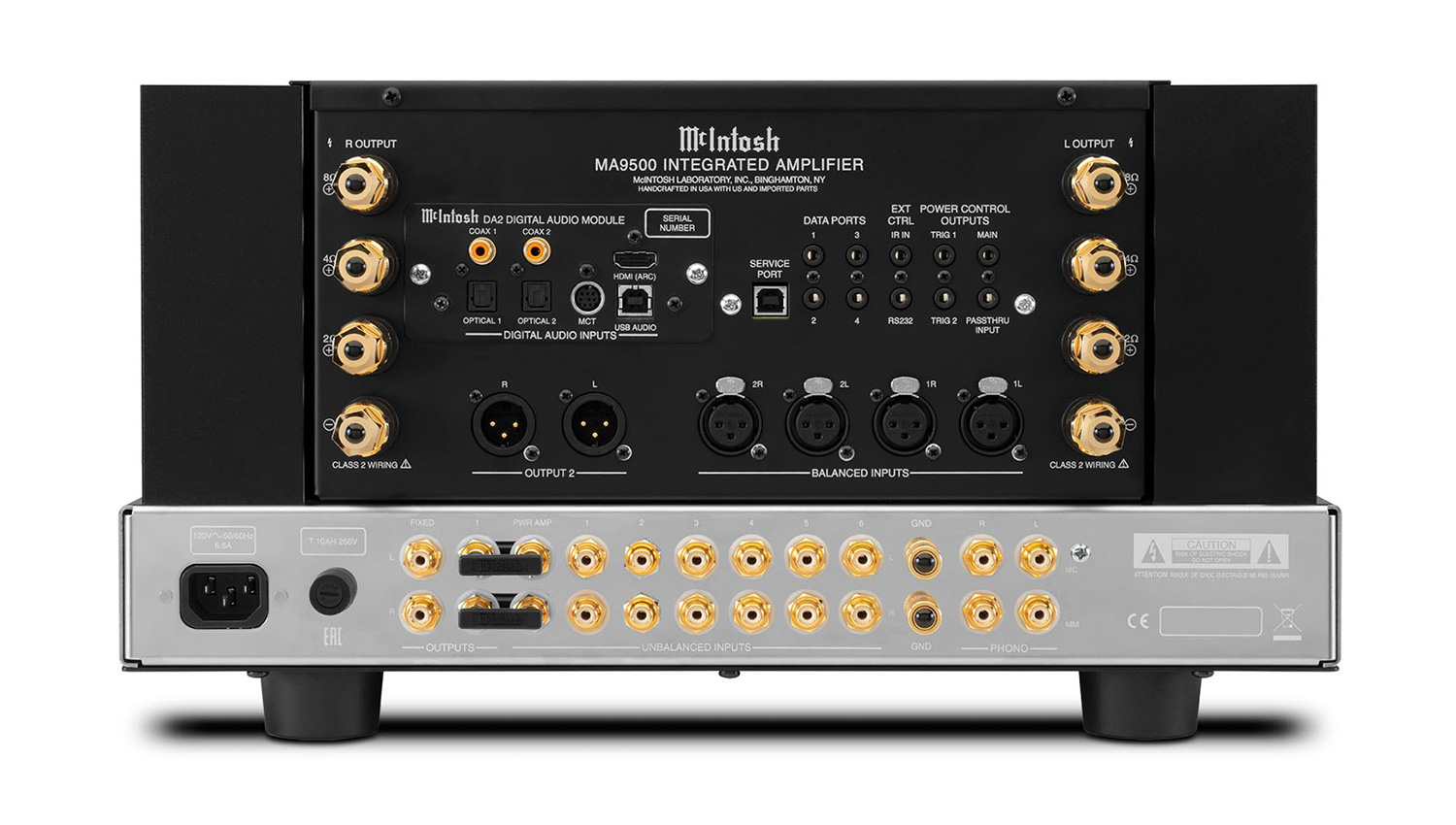 Amply McIntosh MA9500 mặt sau