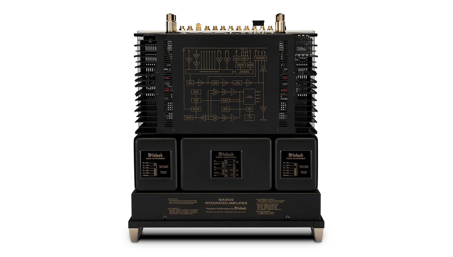 Amply McIntosh MA9500 mặt trên