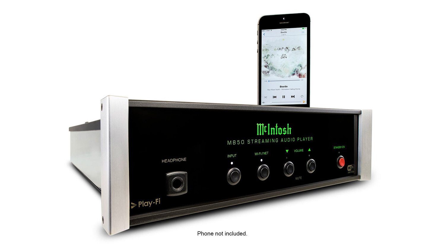 Amply McIntosh MB50 mặt nghiêng trái