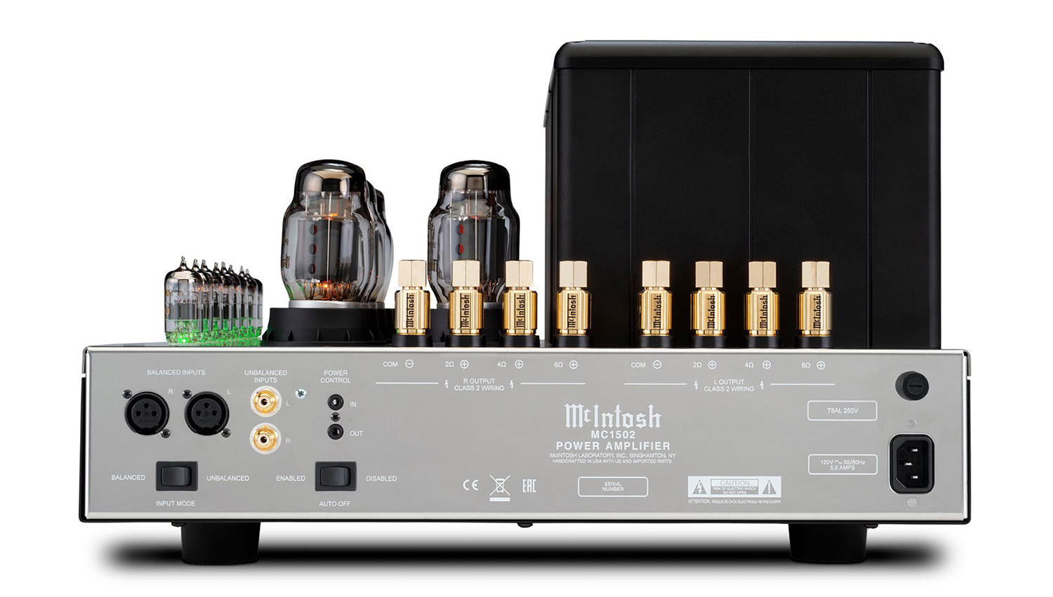 Power Amply McIntosh MC1502 mặt sau
