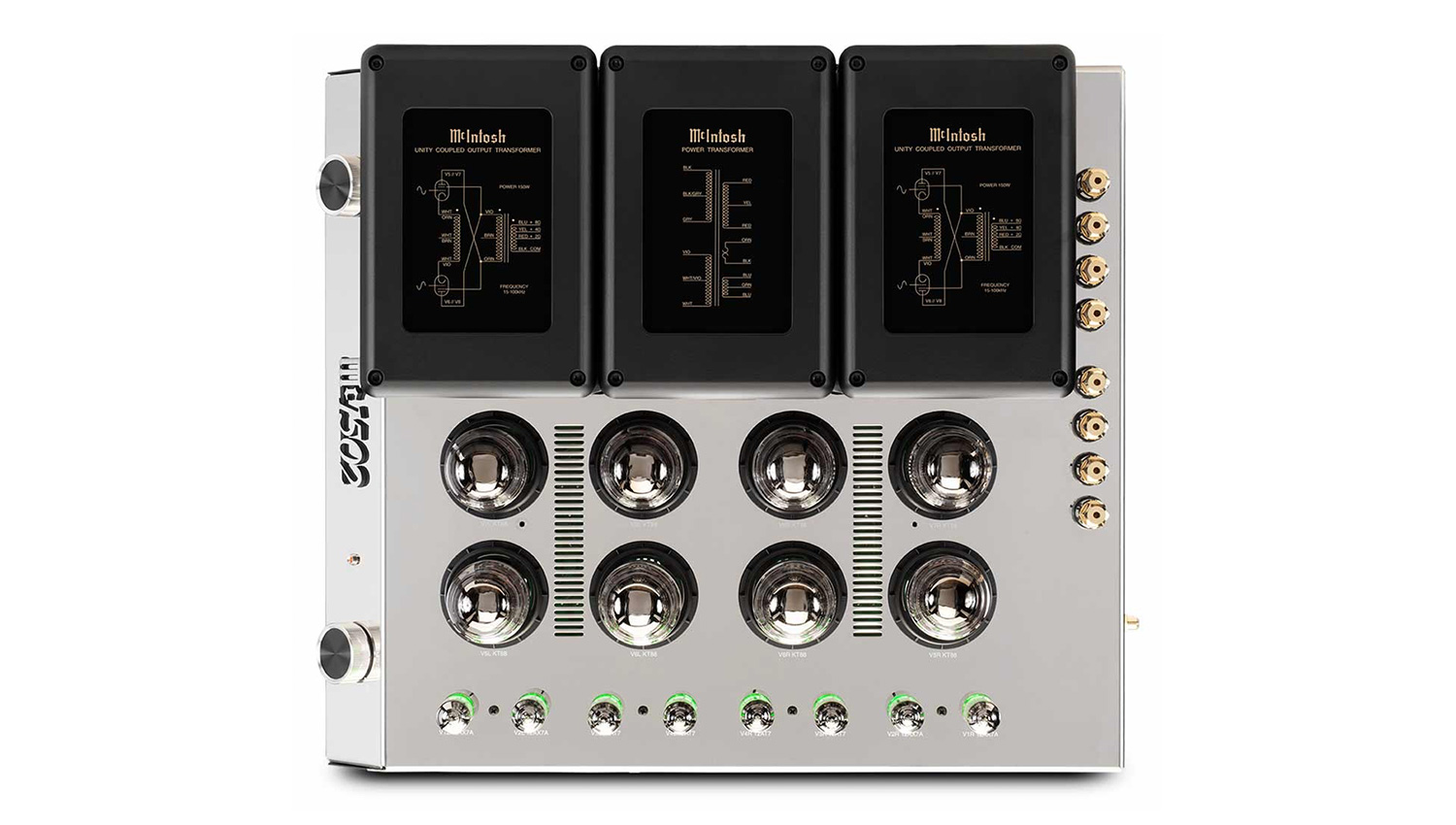 Power Amply McIntosh MC1502 mặt trên