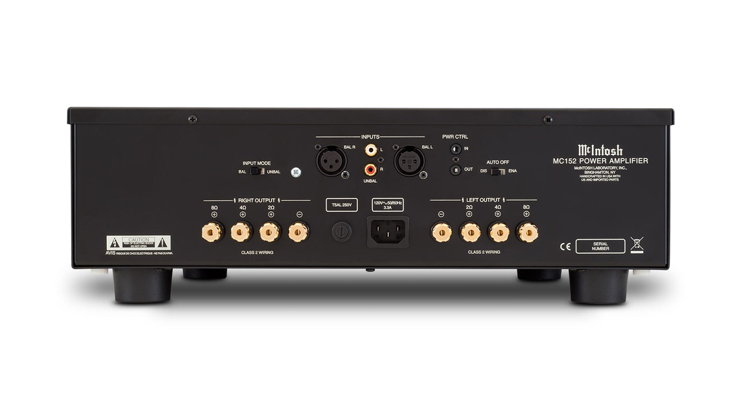 Amply McIntosh MC152 mặt sau