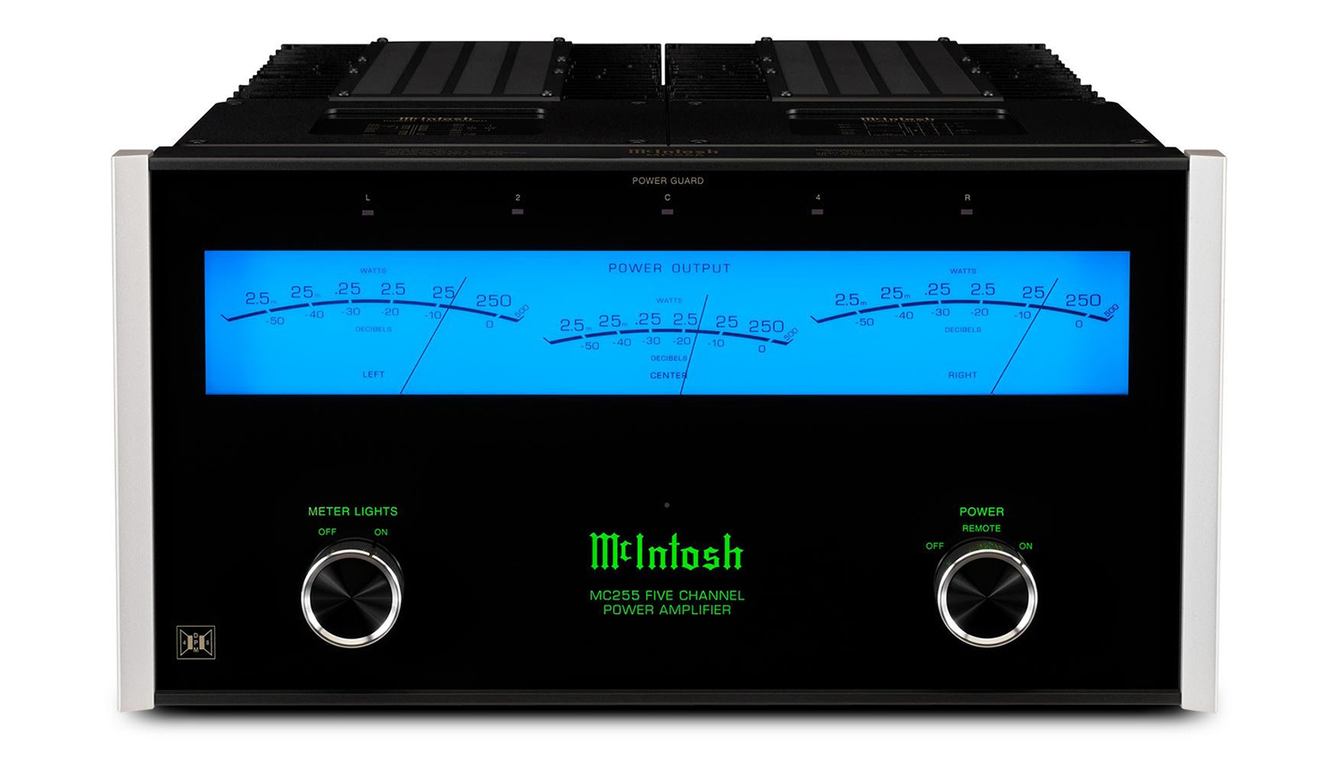 Amply McIntosh MC255 mặt trước