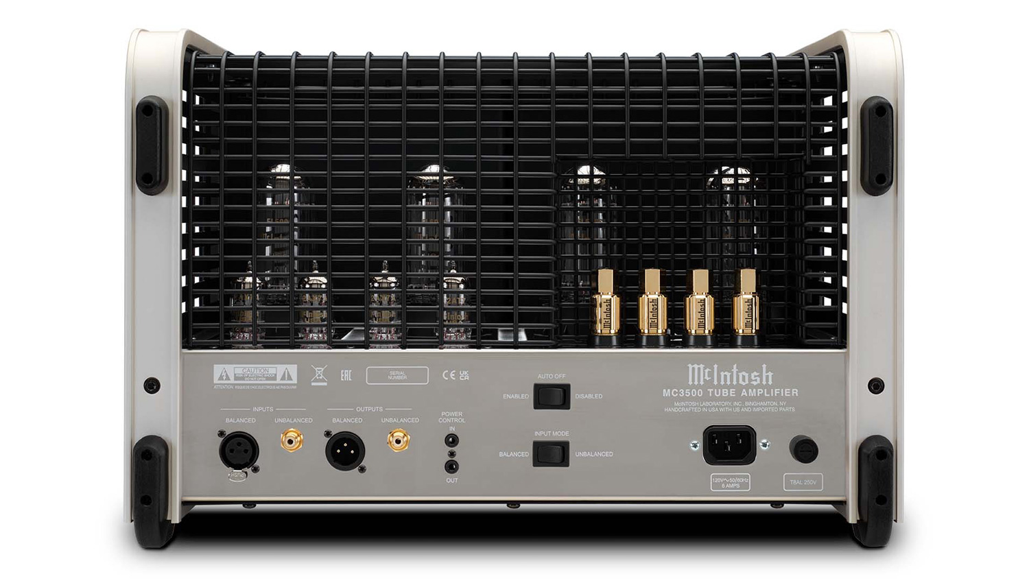 Amply McIntosh MC3500 MKII mặt sau