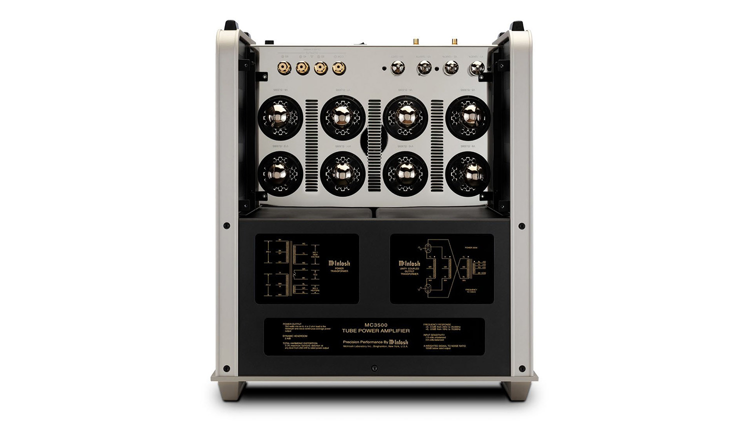 Amply McIntosh MC3500 MKII mặt trên