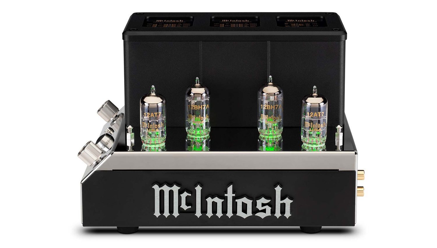Amply đèn McIntosh MHA200 mặt trái