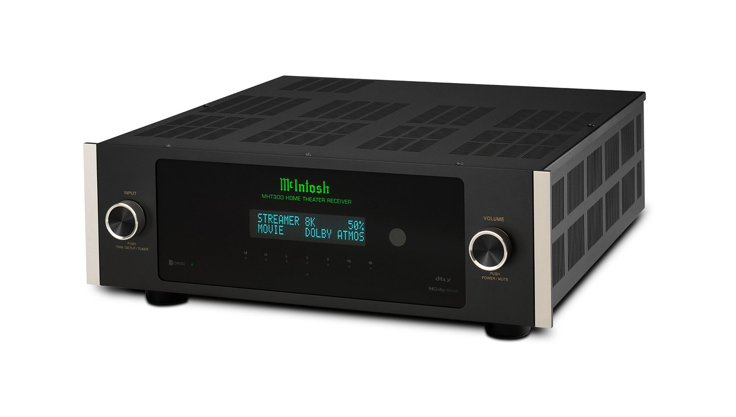 Amply McIntosh MHT300 mặt nghiêng trái
