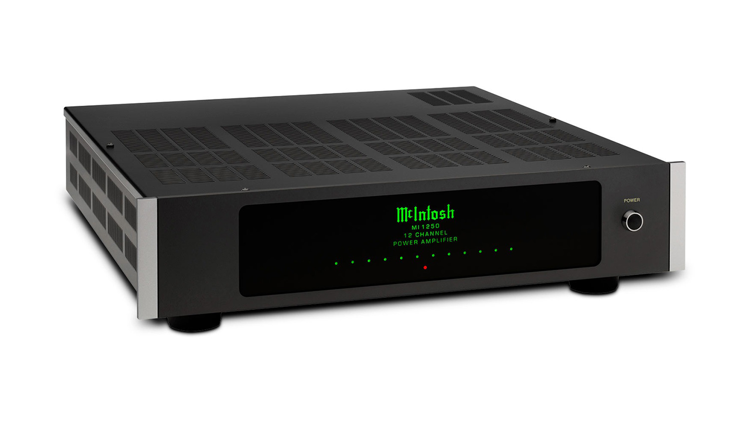 Amply McIntosh MI1250 mặt nghiêng phải