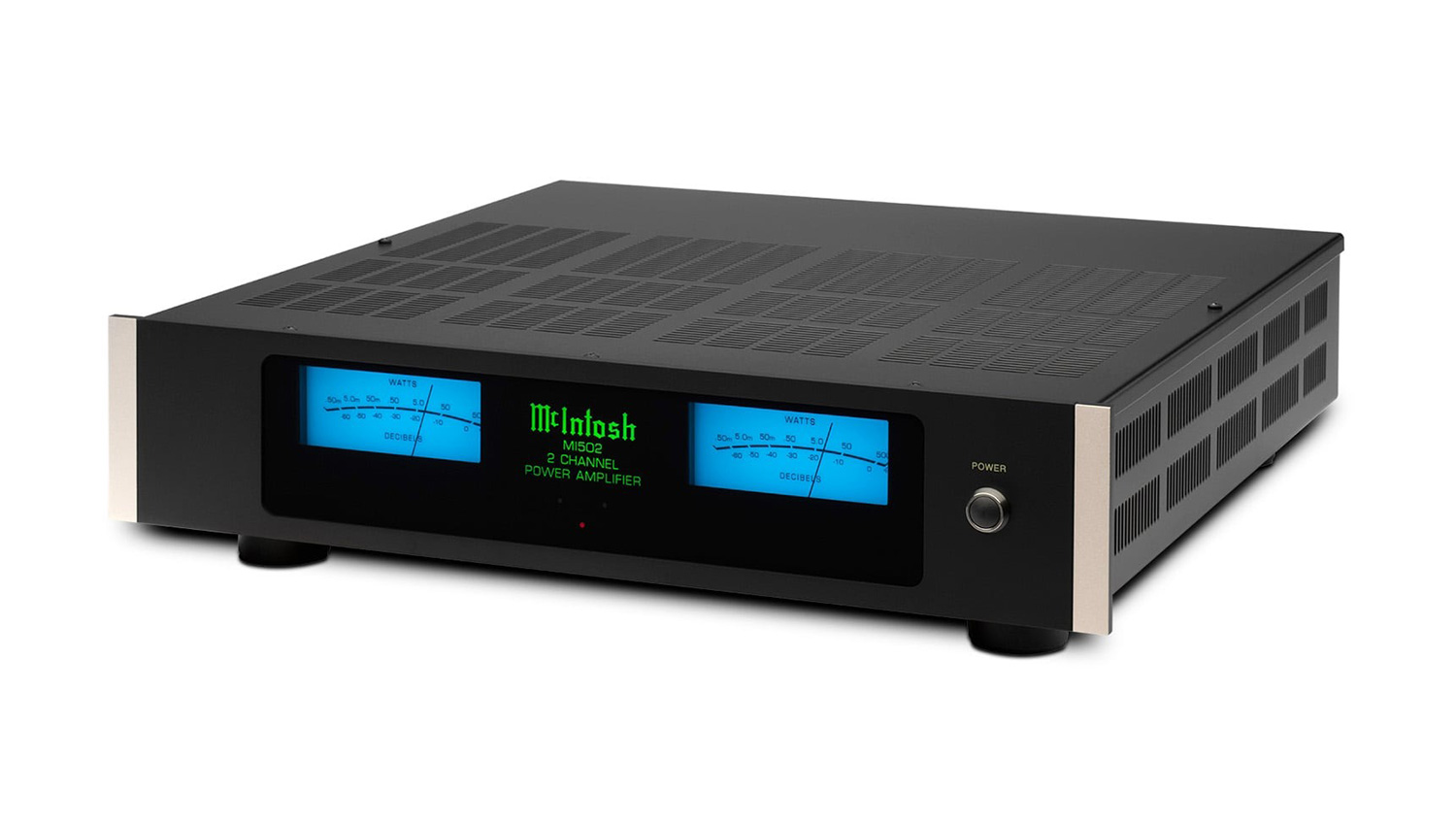 Amply Mcintosh MI502 mặt nghiêng trái