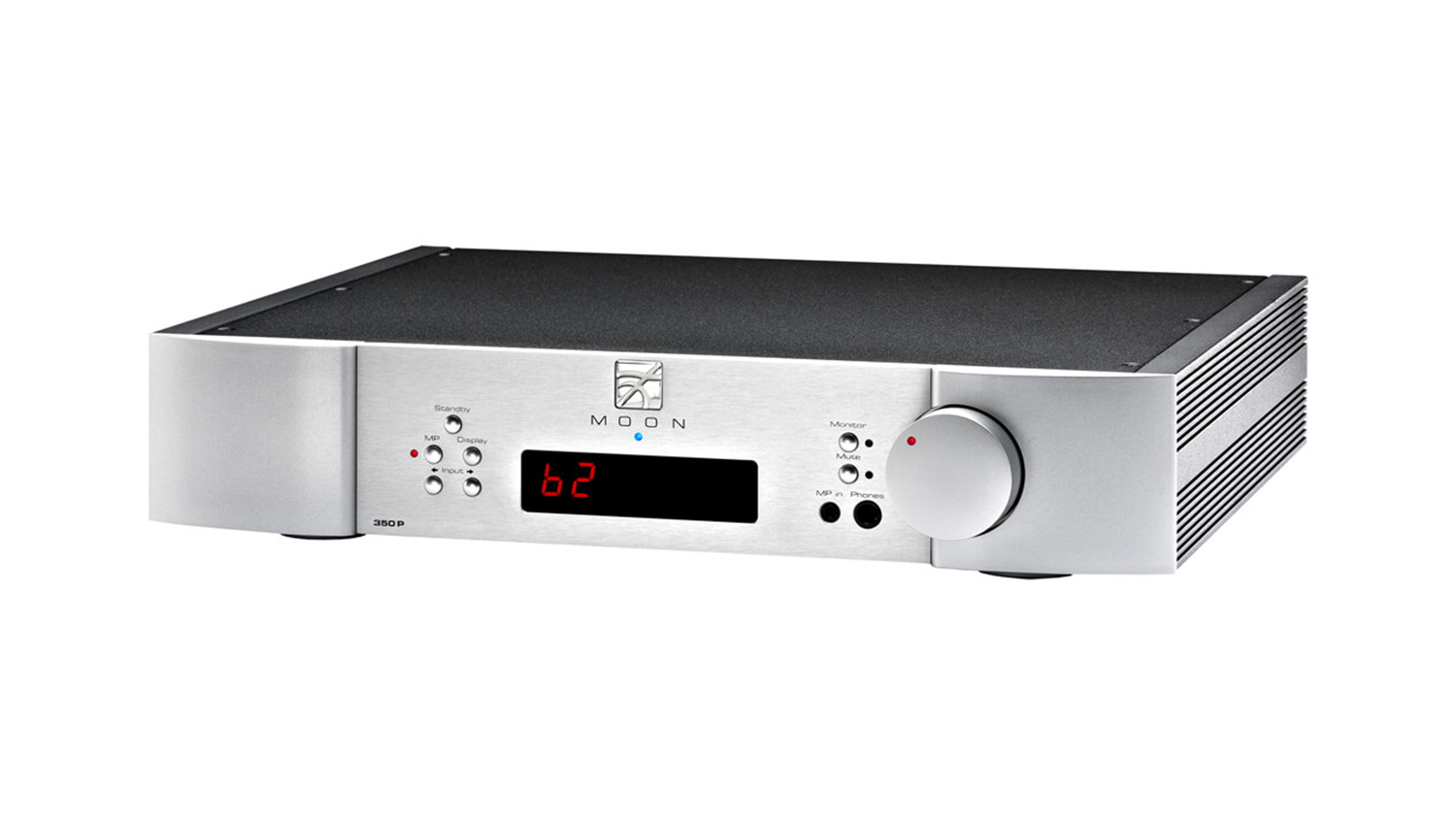 Amply Moon Neo 350P Silver mặt nghiêng phải