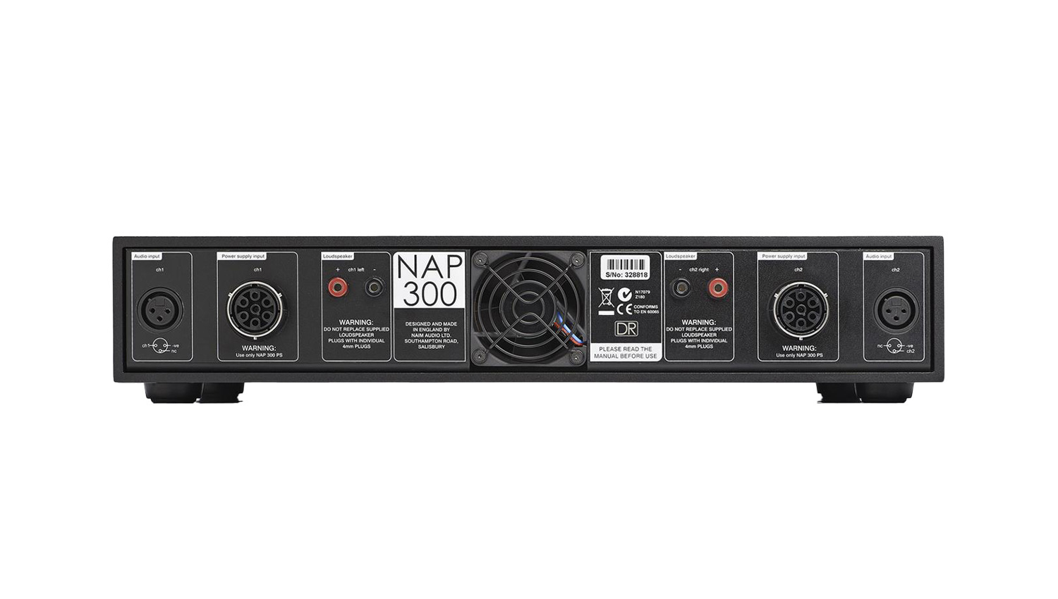 Amply Naim Audio NAP 300 mặt sau