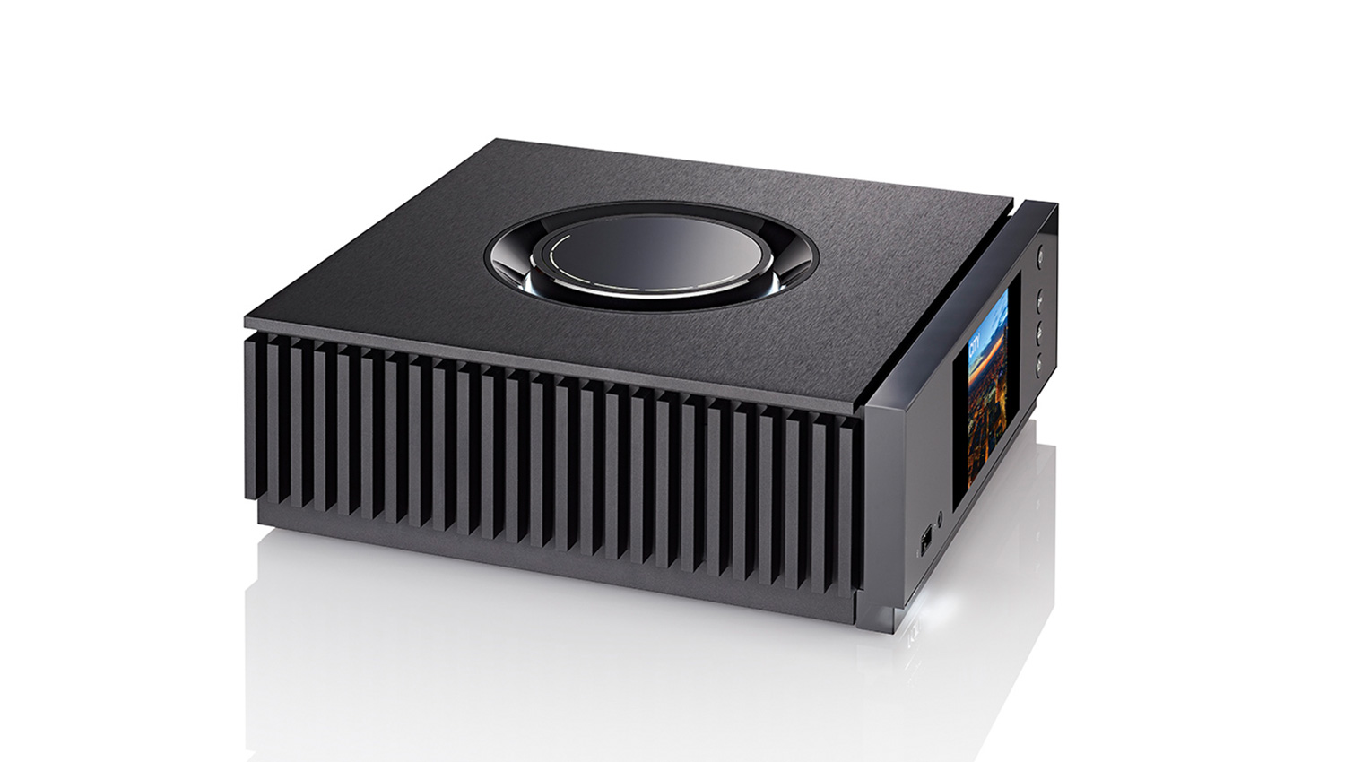 Amply Music Server DAC Naim Uniti Atom mặt nghiêng