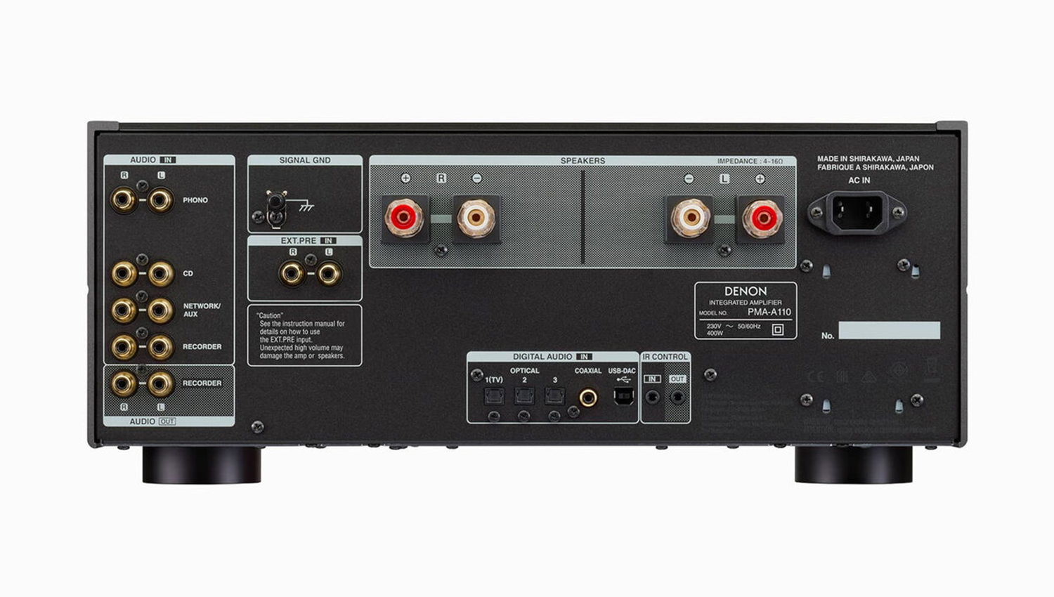 mặt sau Amply Denon PMA A110