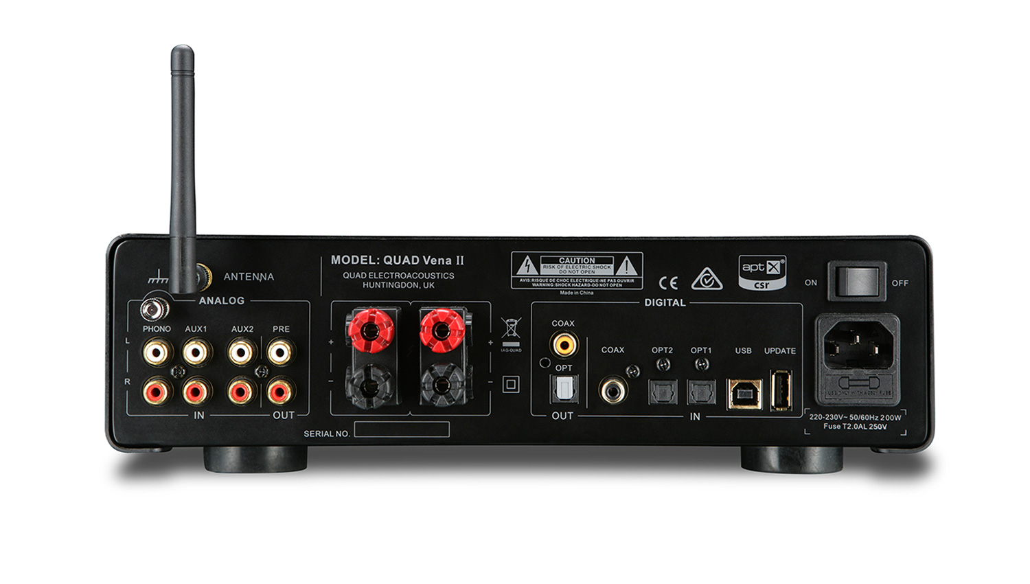 Amply Quad Vena II mặt sau