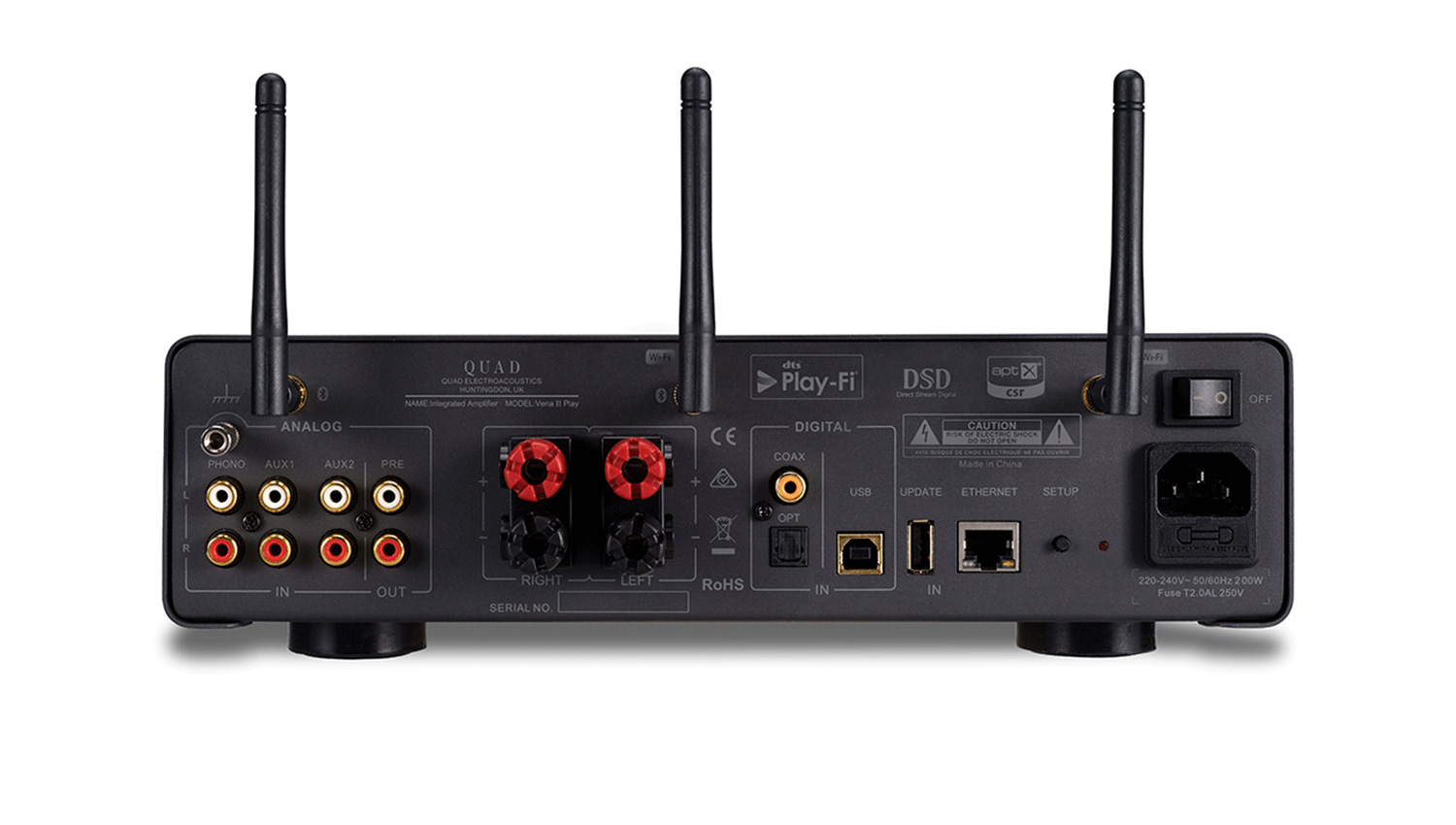 Amply Quad Vena II mặt sau