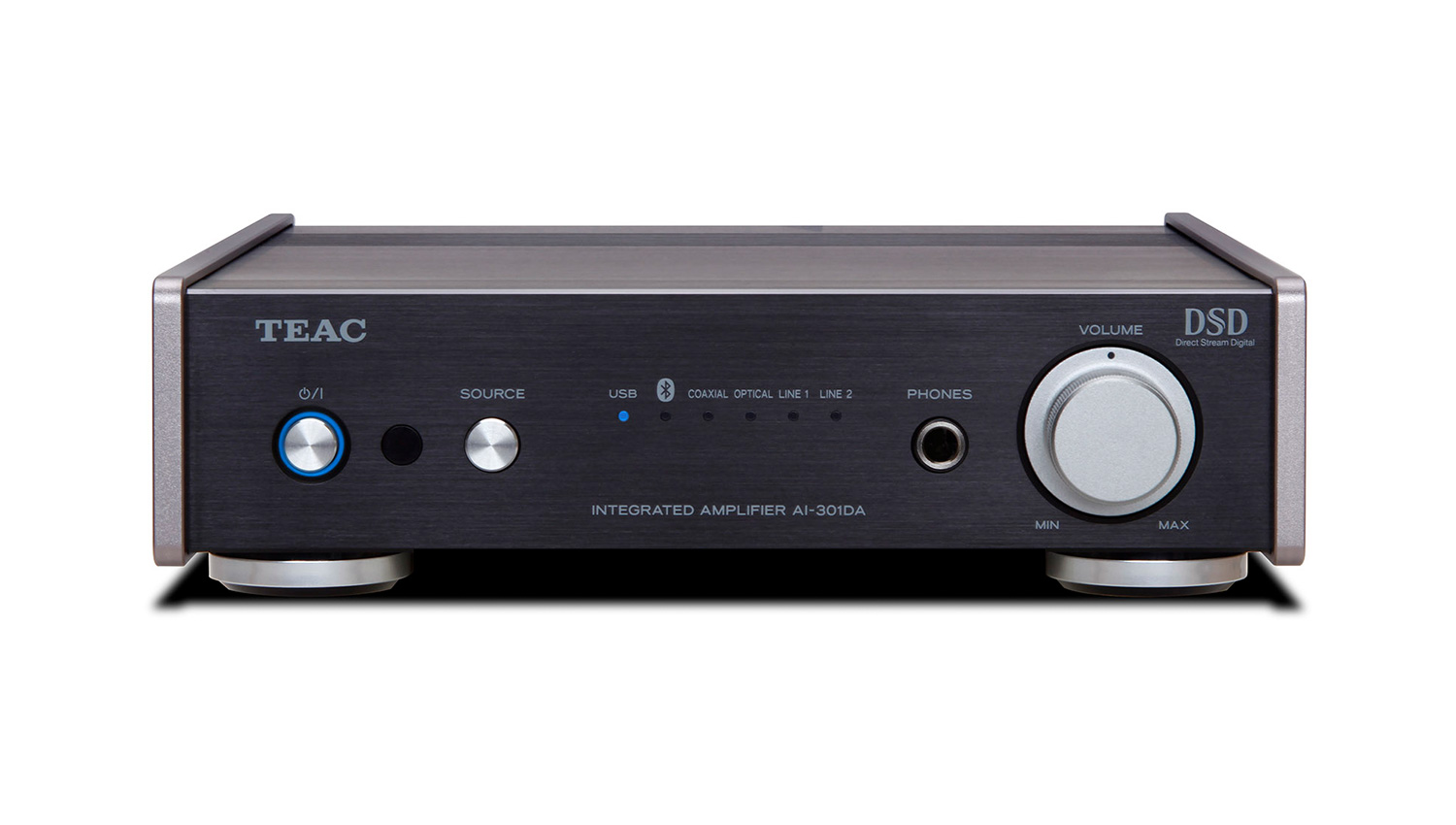 Amply Teac AI-301DA black mặt trước