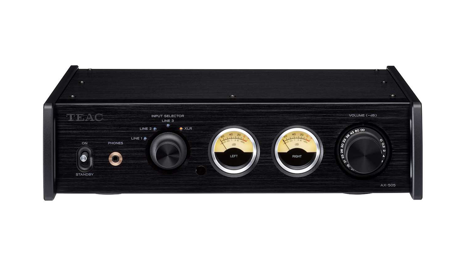 Amply Teac AI-501DA black mặt trước
