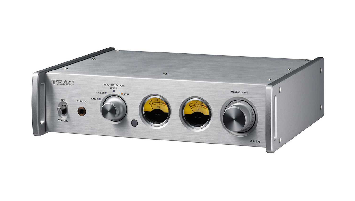 Amply Teac AI-501DA silver mặt nghiêng phải