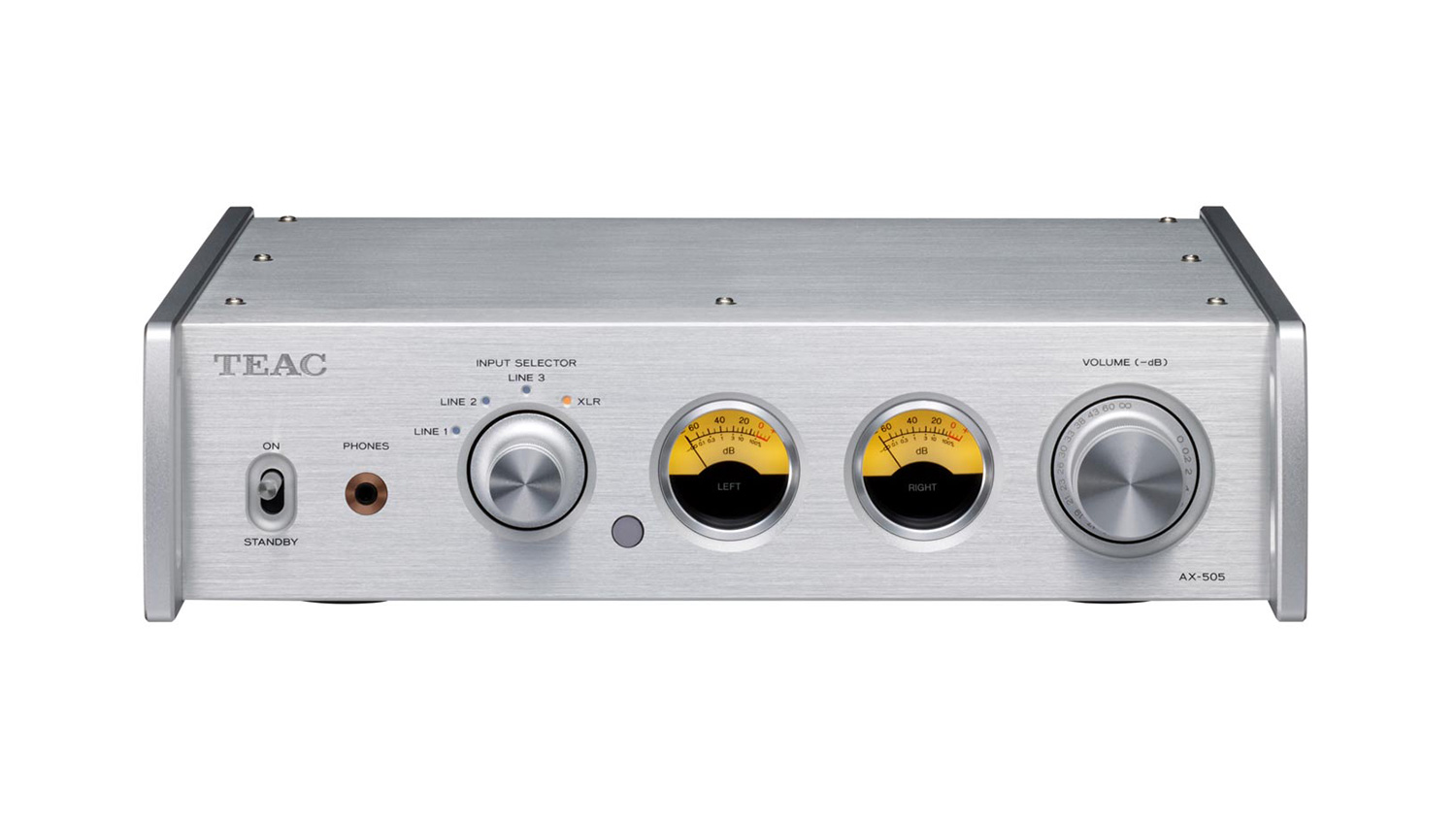 Amply Teac AI-501DA Silver mặt trước