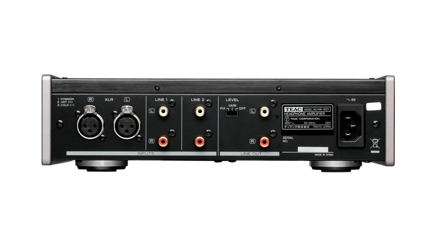 Amply Teac HA-501E mặt sau