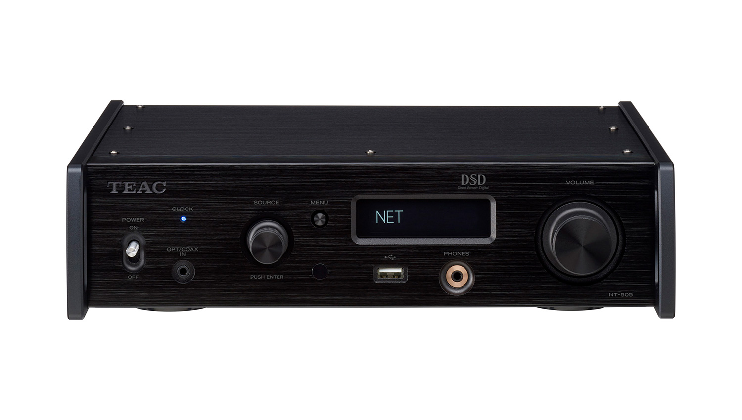 Amply Teac NT-505 black mặt trước