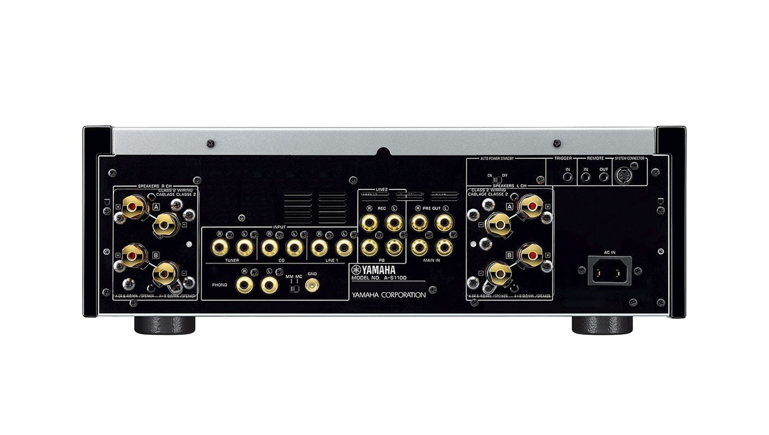 Amply Yamaha A-S1100 Silver mặt sau