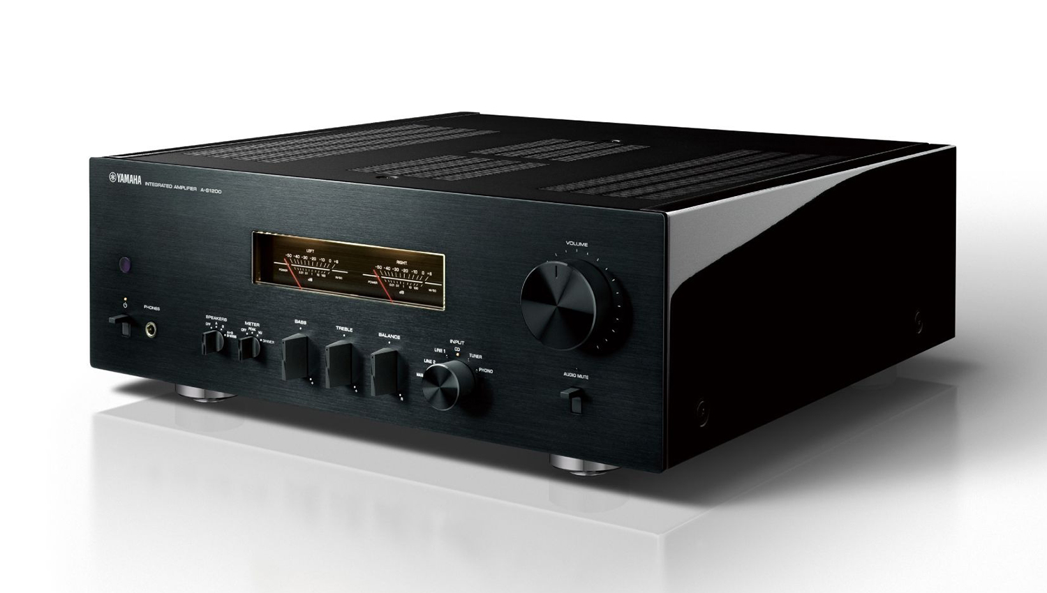 Amply Yamaha A-S1200 Black mặt nghiêng trái