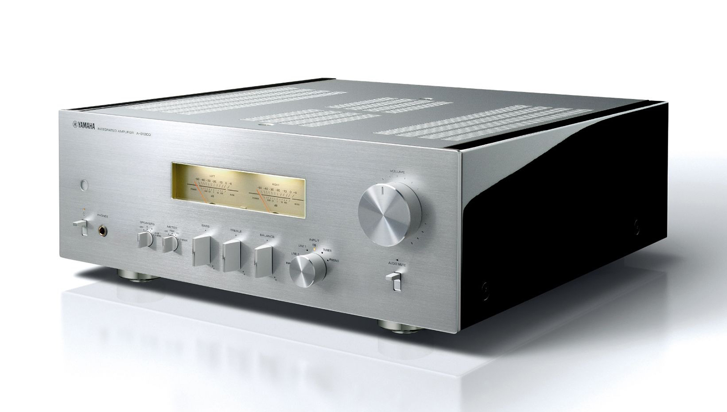 Amply Yamaha A-S1200 Silver mặt nghiêng trái