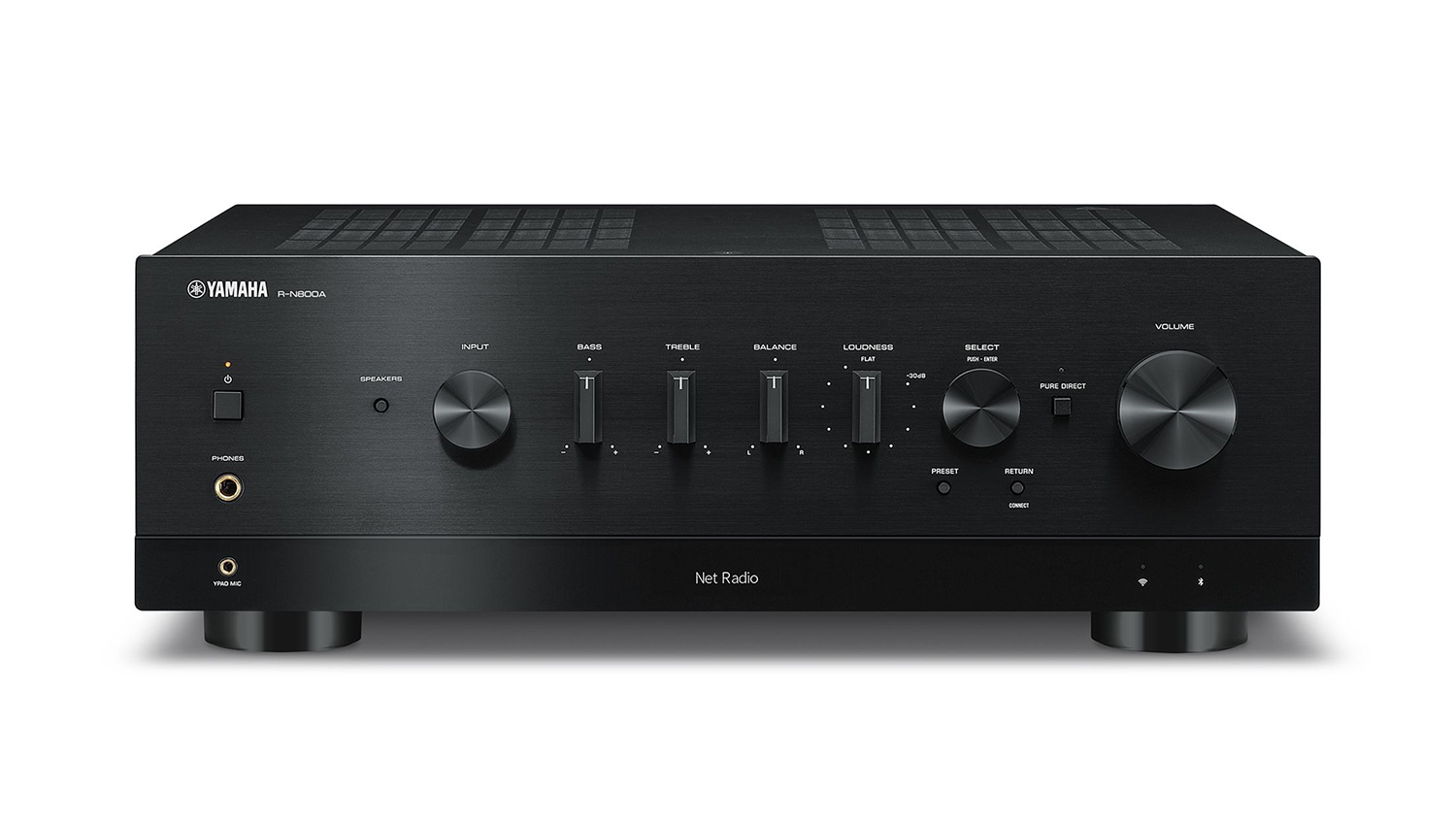 Amply Yamaha R-N800A mặt trước