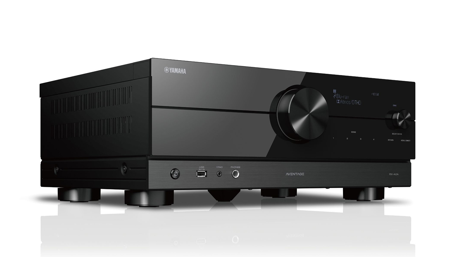 Amply Yamaha RX-A2A mặt nghiêng phải