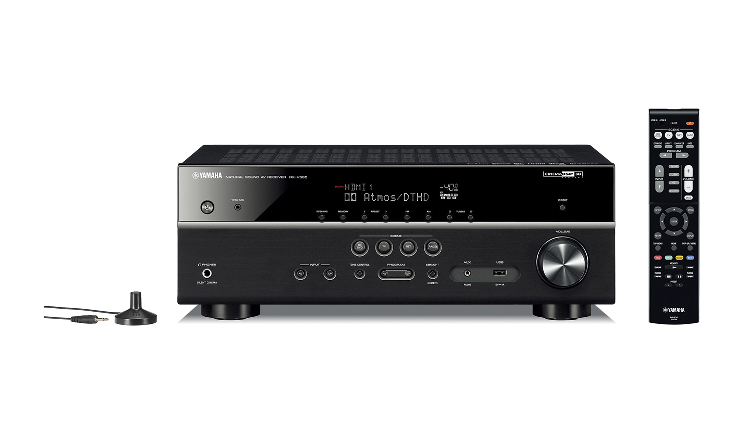 Amply Yamaha RX-V585 mặt trước