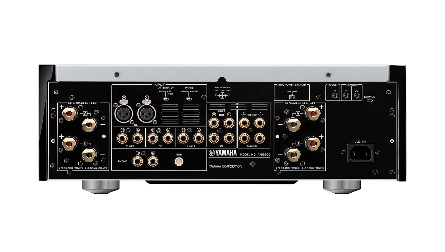 Amply Yamaha A S2200 mặt sau