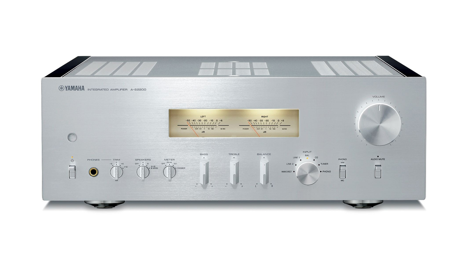 Amply Yamaha A S2200 silver mặt trước