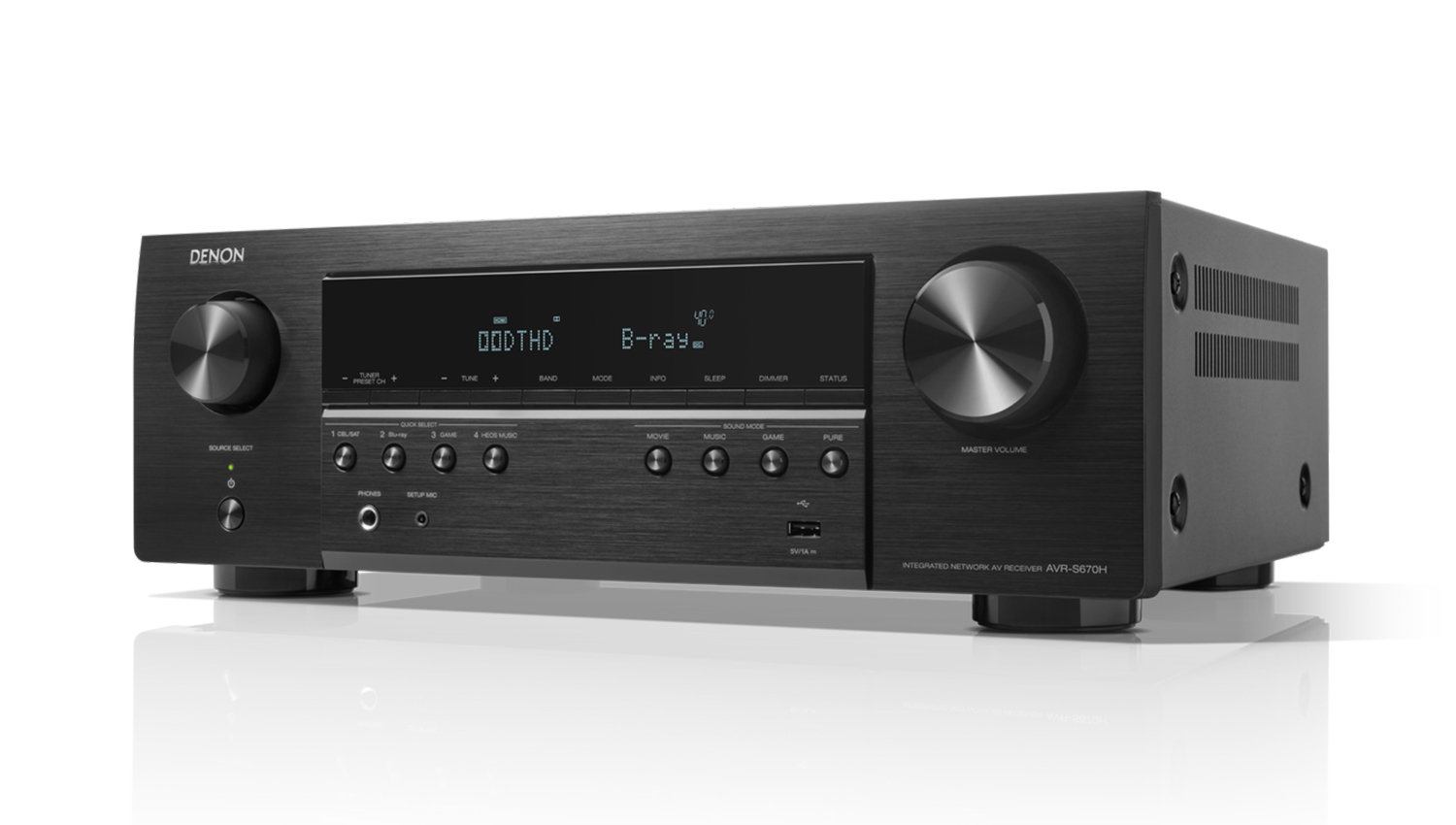 mặt trước Amply Denon AVR-S670H