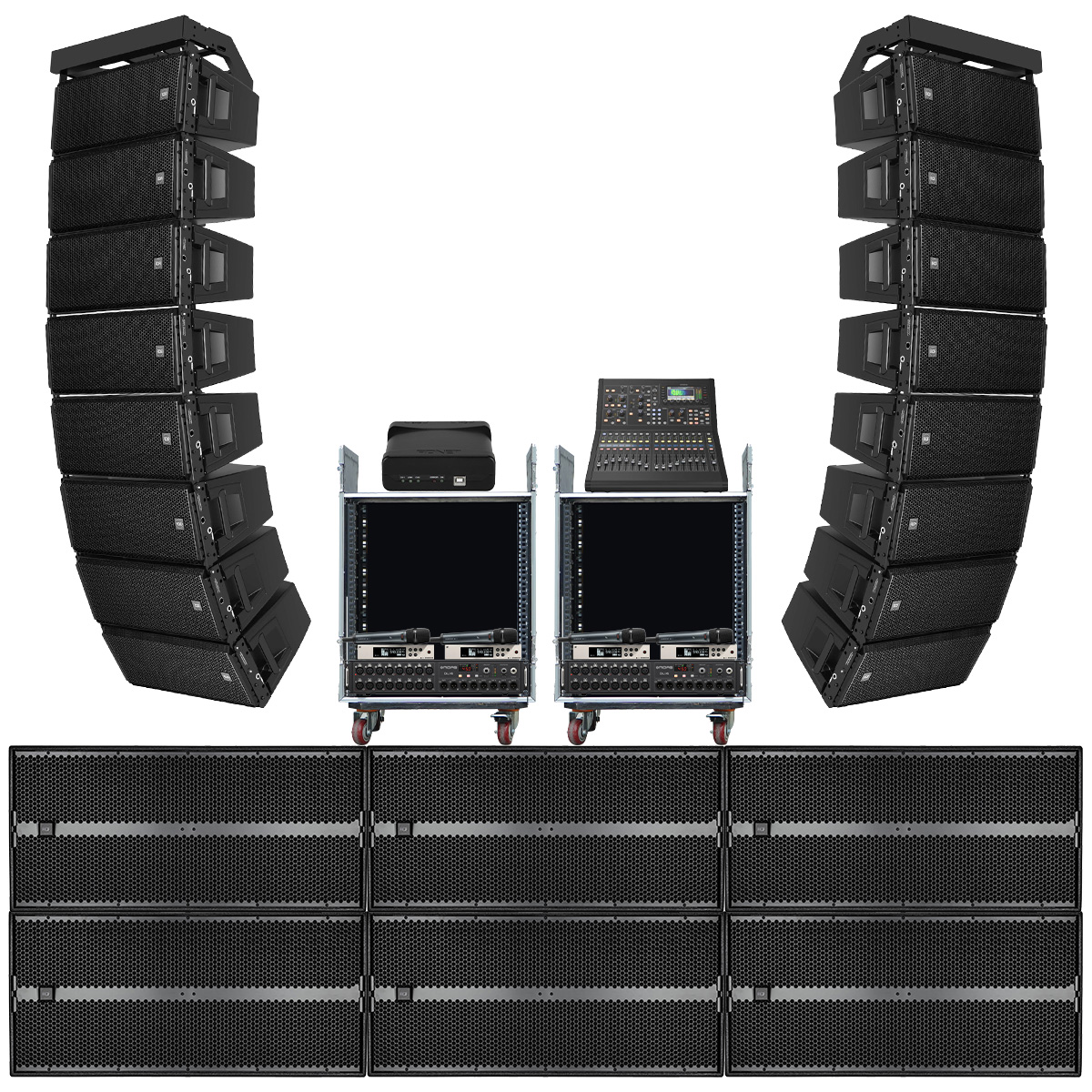 Dàn âm thanh line Array RCF ITALY 03 (RCF HDL 30-A, RCF 9006-AS, RDNET Control 2, Midas M32 Live, Midas DL16,...)