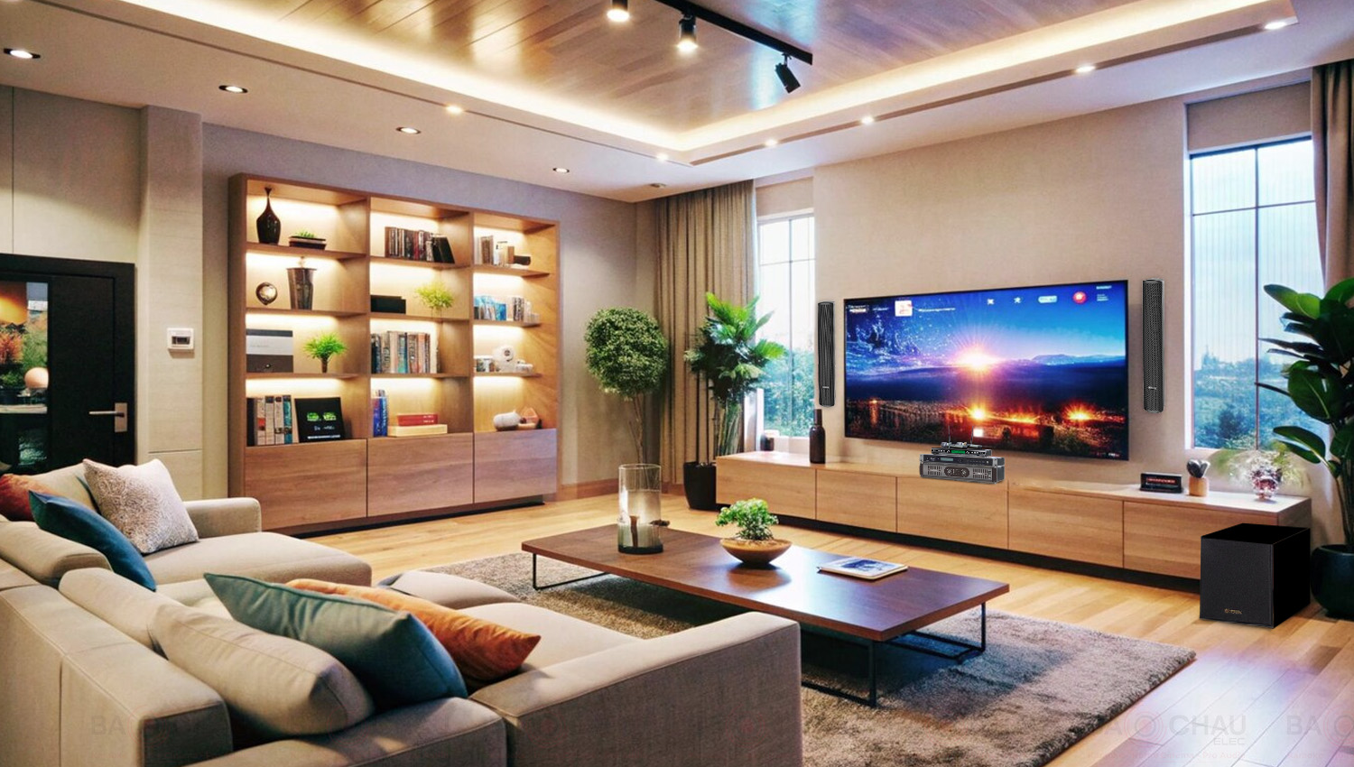 D&agrave;n Karaoke Gia Đ&igrave;nh gắn tường Audiocenter Artist T83
