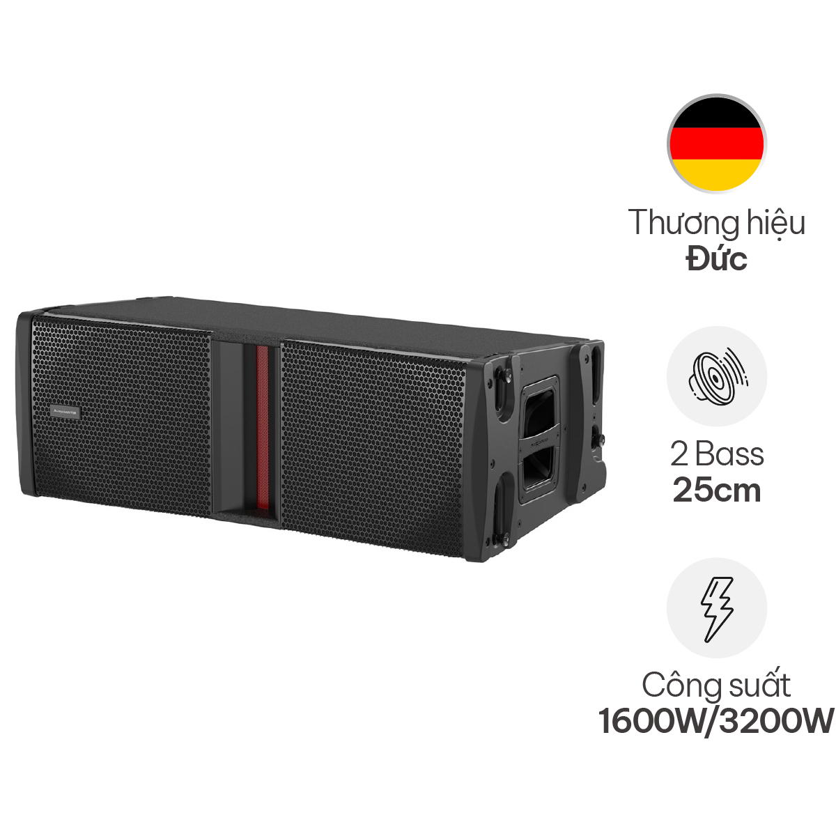 Loa array Audiocenter Avanda 210A (Active, 2 bass 25cm, 3200W)