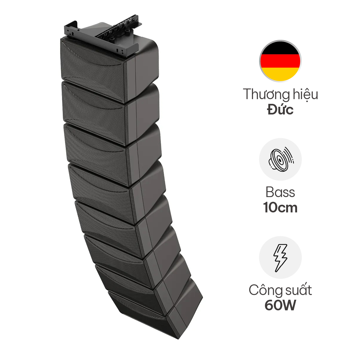 Loa array Audiocenter Butterfly 4Pro (Bass 10cm, 60W) 